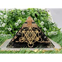 Los mejores  - Pirámide de turmalina negra de piedra preciosa increíble para protección energética EMF y negativa- pirámide de cristal…